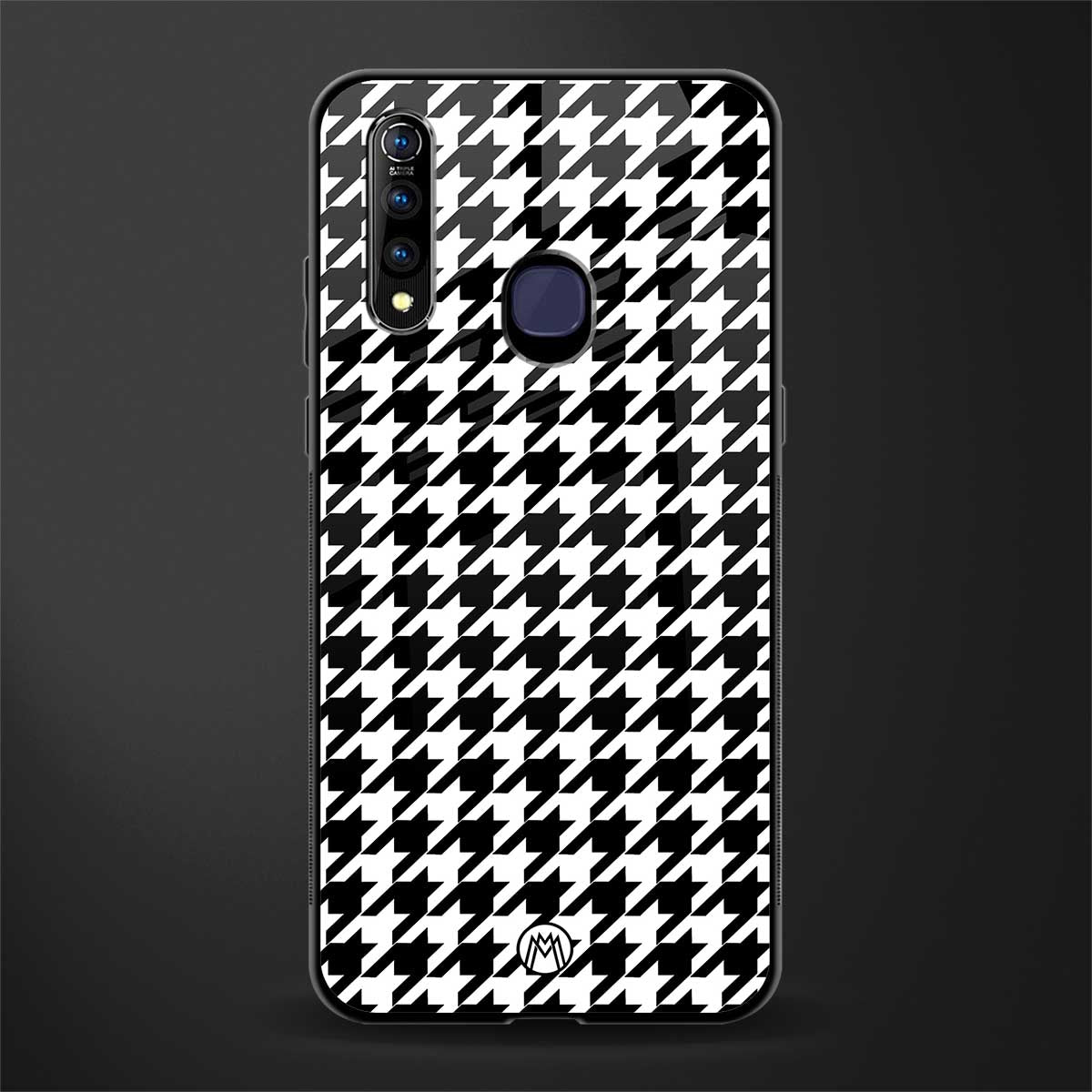 houndstooth classic glass case for vivo z1 pro image