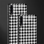 houndstooth classic glass case for samsung galaxy a50s image-2