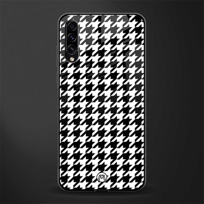 houndstooth classic glass case for samsung galaxy a50s image