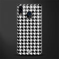 houndstooth classic glass case for samsung galaxy a20 image