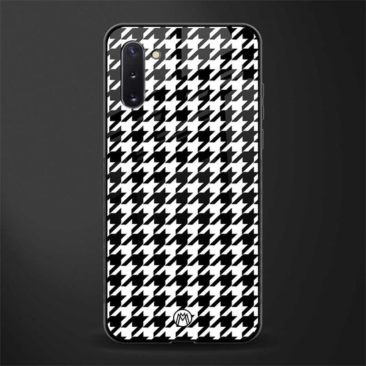 houndstooth classic glass case for samsung galaxy note 10 image