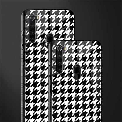 houndstooth classic glass case for redmi note 8 image-2