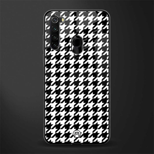 houndstooth classic glass case for redmi note 8 image