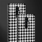 houndstooth classic glass case for redmi note 8 pro image-2