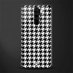 houndstooth classic glass case for redmi note 8 pro image