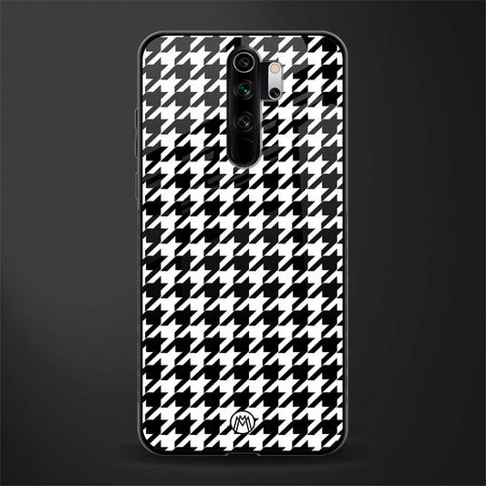houndstooth classic glass case for redmi note 8 pro image