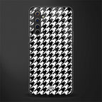 houndstooth classic glass case for realme 6i image