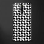 houndstooth classic glass case for redmi 8 image