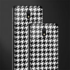 houndstooth classic glass case for redmi 8a image-2