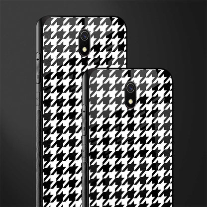 houndstooth classic glass case for redmi 8a image-2