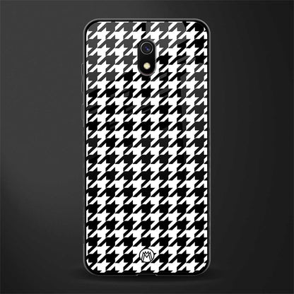 houndstooth classic glass case for redmi 8a image