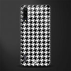 houndstooth classic glass case for mi a3 redmi a3 image