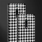 houndstooth classic glass case for redmi k20 pro image-2
