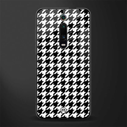 houndstooth classic glass case for redmi k20 pro image