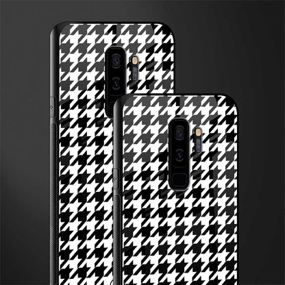 houndstooth classic glass case for samsung galaxy s9 plus image-2