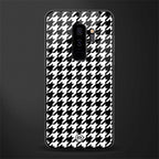 houndstooth classic glass case for samsung galaxy s9 plus image