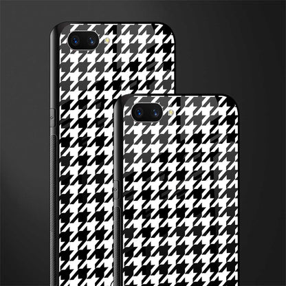 houndstooth classic glass case for oppo a3s image-2