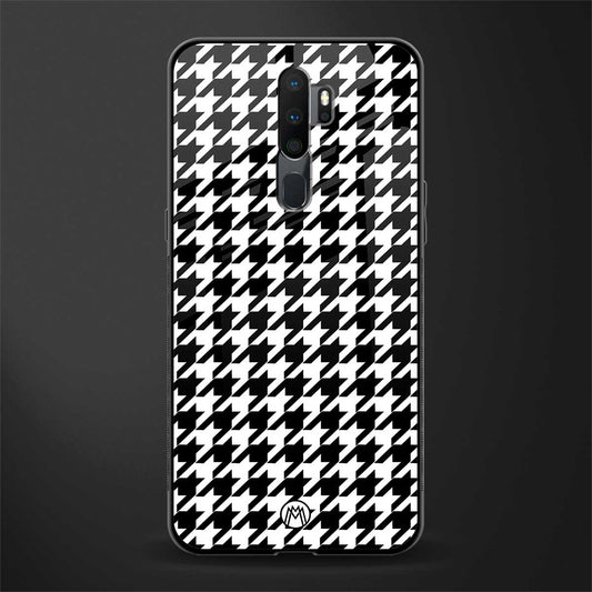 houndstooth classic glass case for oppo a5 2020 image