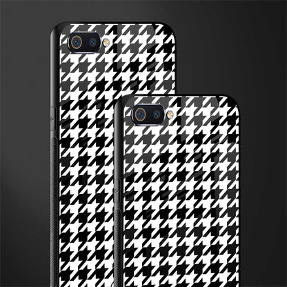 houndstooth classic glass case for oppo a1k image-2