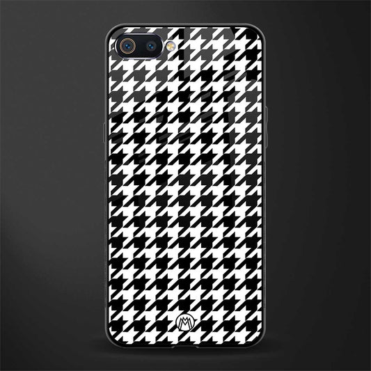 houndstooth classic glass case for oppo a1k image