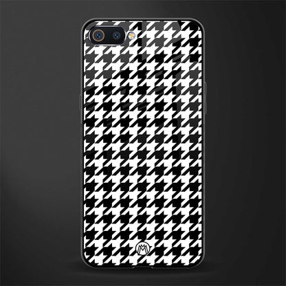 houndstooth classic glass case for realme c2 image