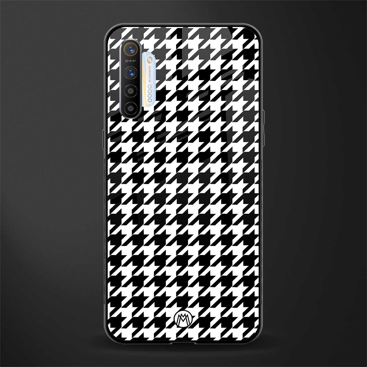 houndstooth classic glass case for realme x2 image