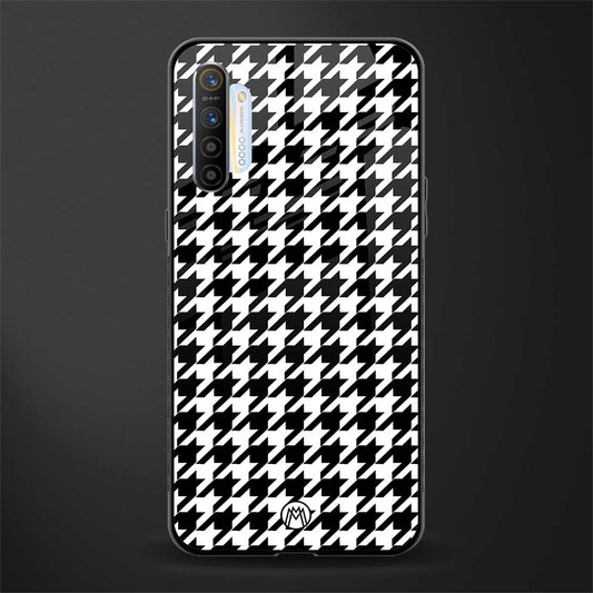 houndstooth classic glass case for realme xt image