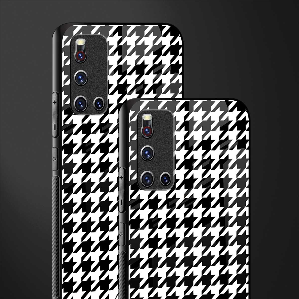 houndstooth classic glass case for vivo v19 image-2