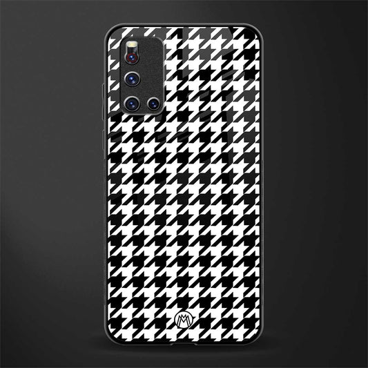 houndstooth classic glass case for vivo v19 image