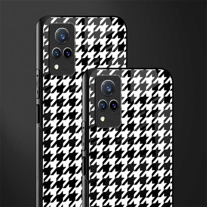 houndstooth classic glass case for vivo v21 5g image-2