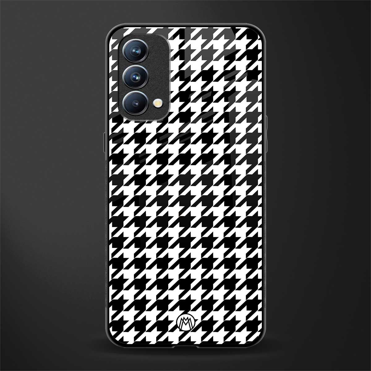 houndstooth classic glass case for oppo f19 image