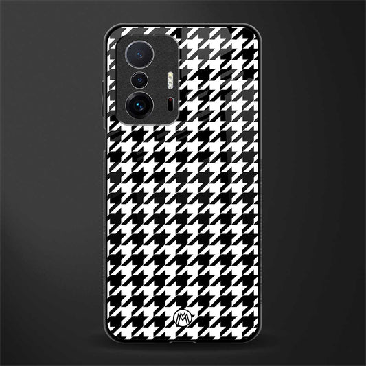 houndstooth classic glass case for mi 11t pro 5g image