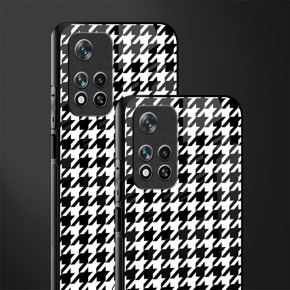 houndstooth classic glass case for xiaomi 11i 5g image-2