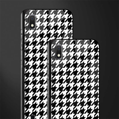 houndstooth classic glass case for samsung galaxy a10 image-2