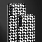 houndstooth classic glass case for realme x50 pro image-2
