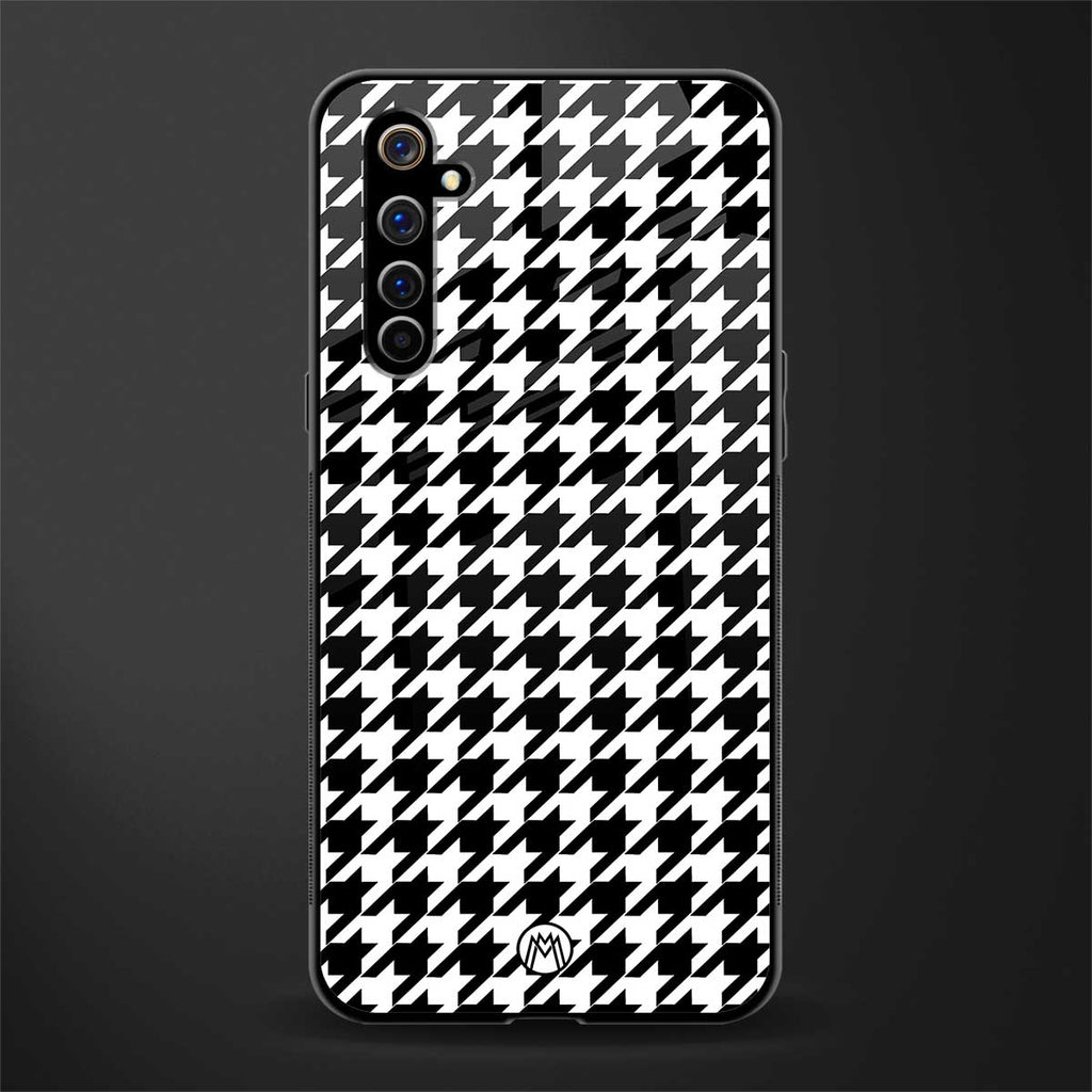 houndstooth classic glass case for realme x50 pro image
