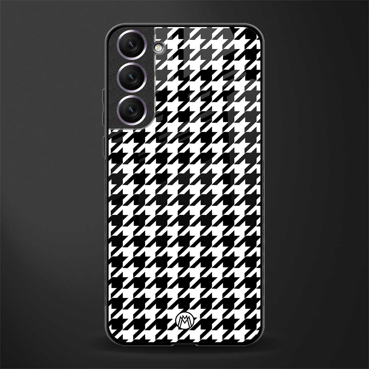 houndstooth classic glass case for samsung galaxy s21 plus image