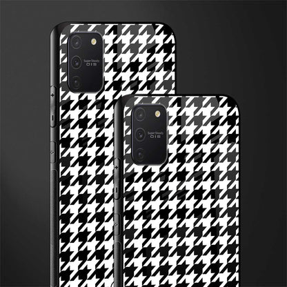 houndstooth classic glass case for samsung galaxy s10 lite image-2