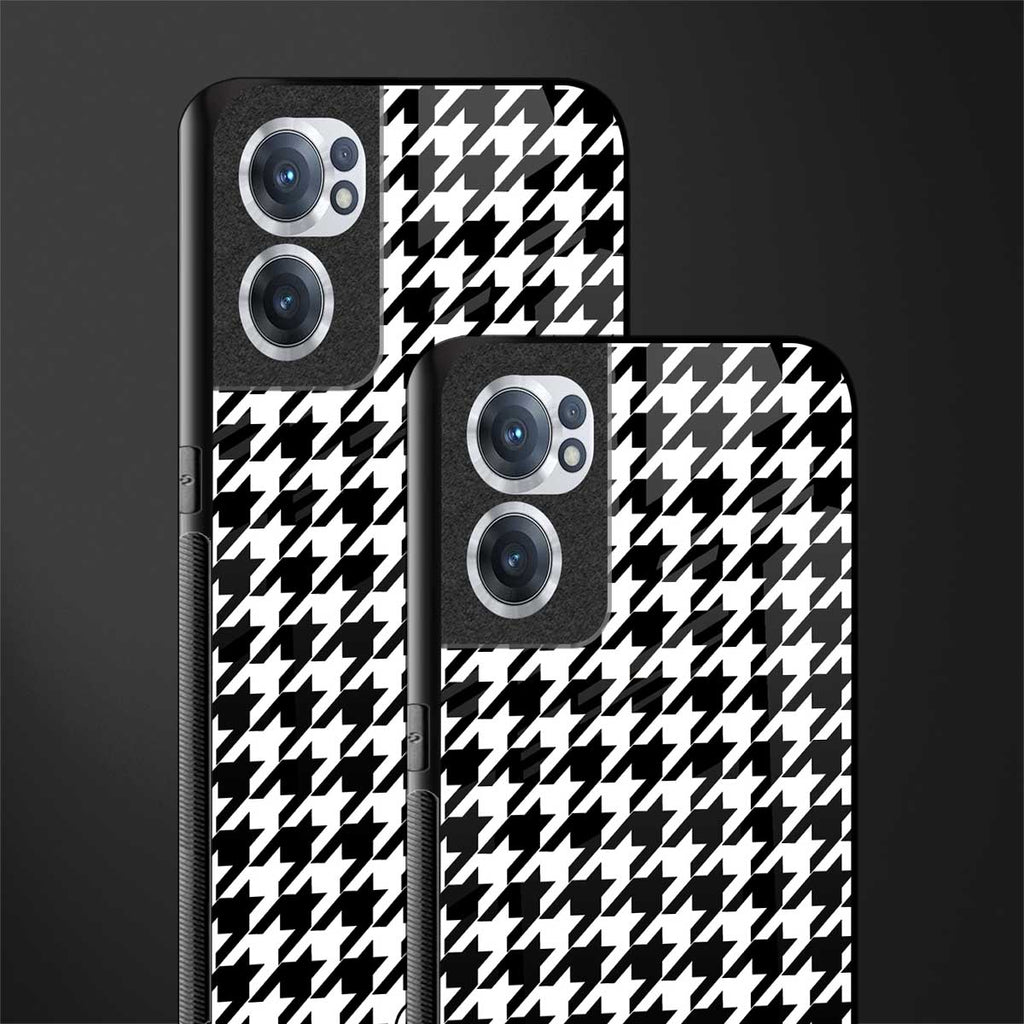 houndstooth classic glass case for oneplus nord ce 2 5g image-2