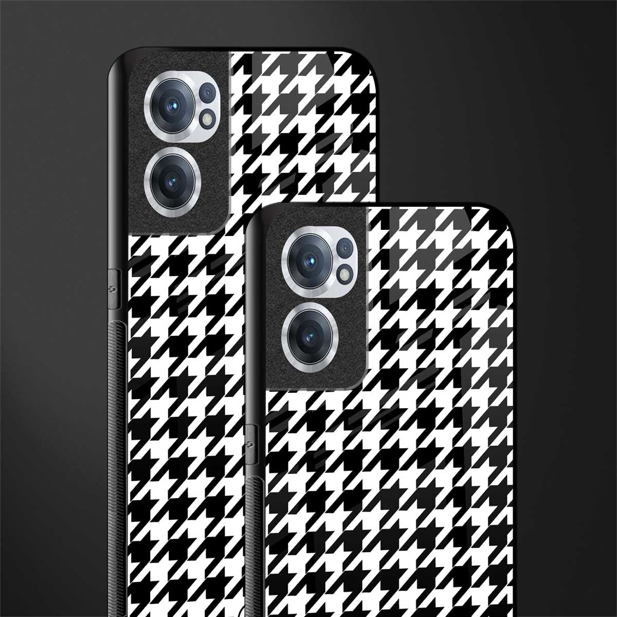 houndstooth classic glass case for oneplus nord ce 2 5g image-2