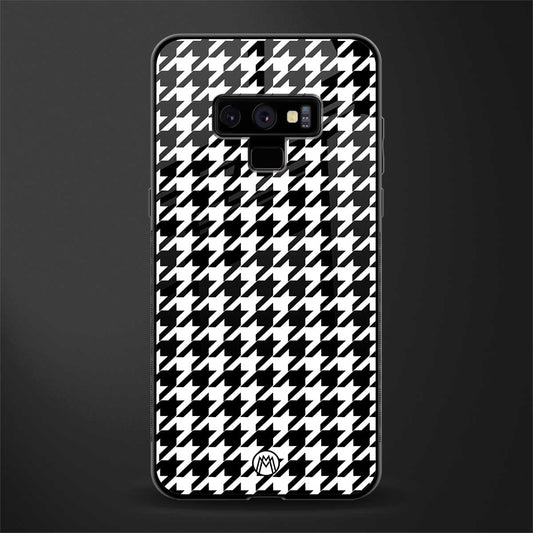 houndstooth classic glass case for samsung galaxy note 9 image