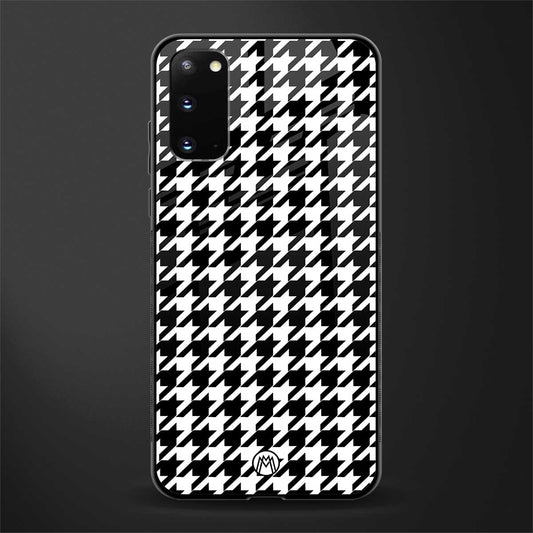 houndstooth classic glass case for samsung galaxy s20 image