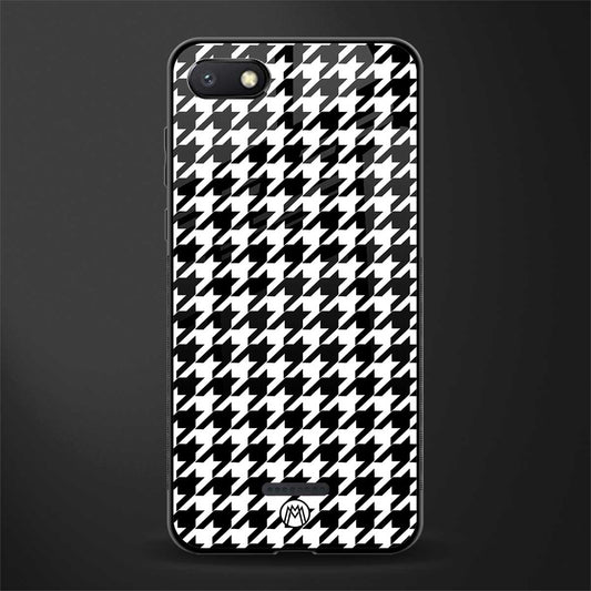 houndstooth classic glass case for redmi 6a image