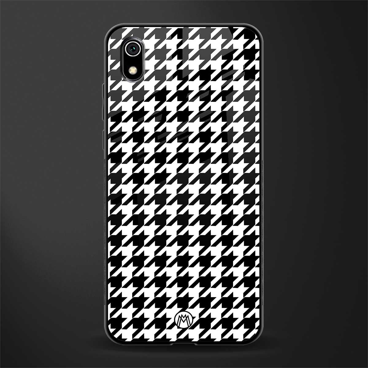 houndstooth classic glass case for redmi 7a image