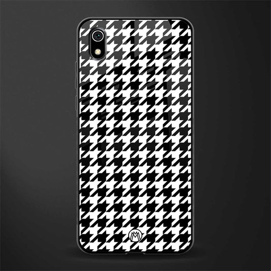 houndstooth classic glass case for redmi 7a image