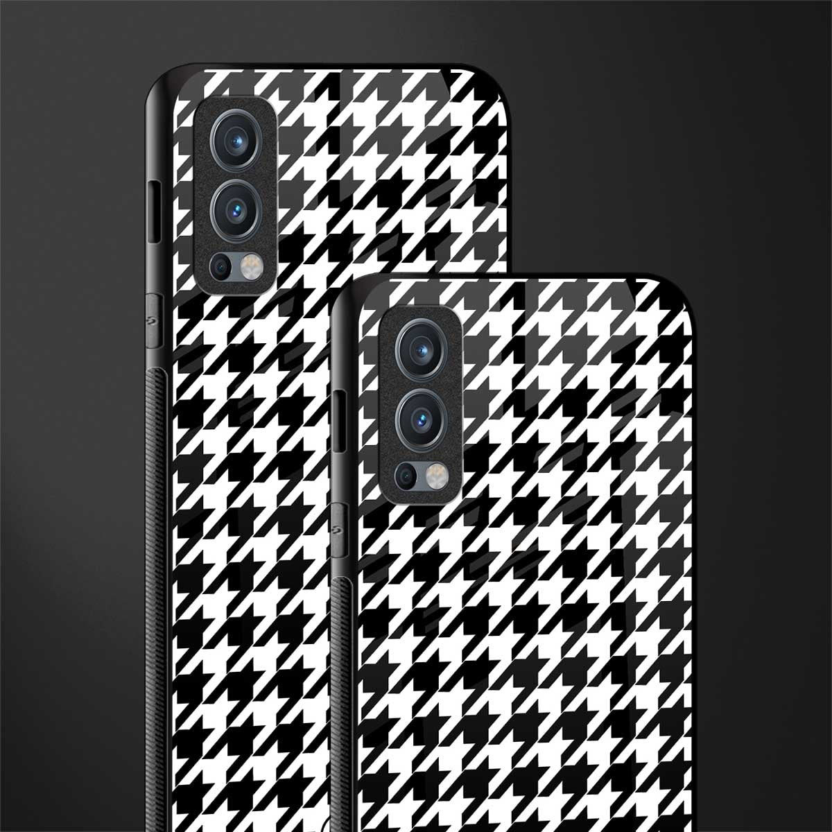 houndstooth classic glass case for oneplus nord 2 5g image-2