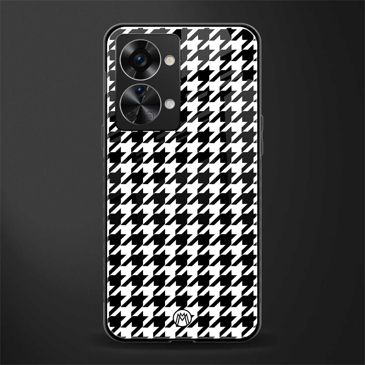 houndstooth classic glass case for phone case | glass case for oneplus nord 2t 5g