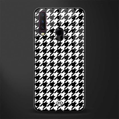 houndstooth classic glass case for vivo y15 image