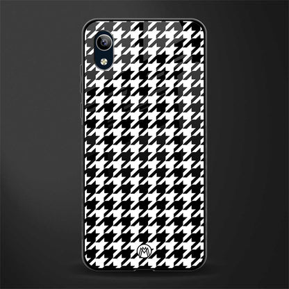 houndstooth classic glass case for vivo y90 image