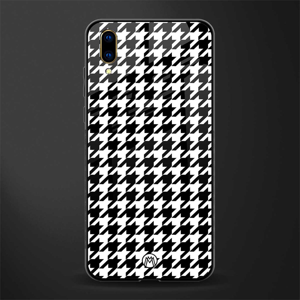 houndstooth classic glass case for vivo v11 pro image